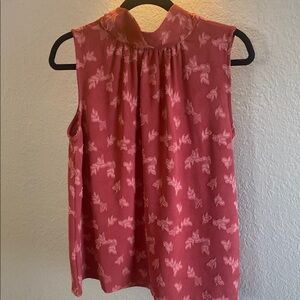 Easel Sleeveless Tie neck Blouse/ Size Small